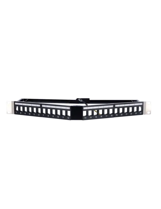 MARCA BLANCA Patch panel angular vacío - 24 puertos FTP - Formato enra