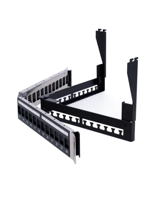 MARCA BLANCA Patch panel angular vacío - 24 puertos FTP - Formato enra