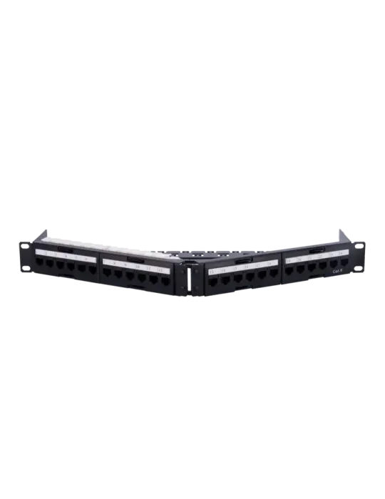MARCA BLANCA Patch panel angular de 24 puertos UTP - Admite cables has