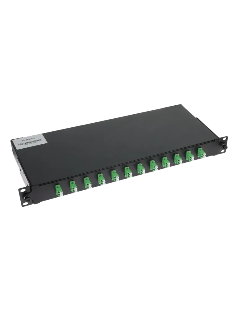 MARCA BLANCA Patch panel de fibra - 12 puertos LC/APC Duplex - Bandeja