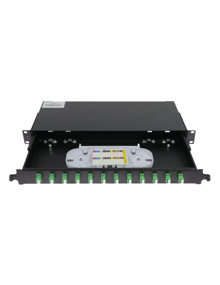 MARCA BLANCA Patch panel de fibra - 12 puertos LC/APC Duplex - Bandeja