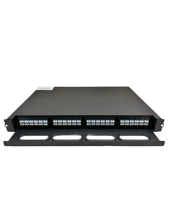 MARCA BLANCA Patch panel de fibra - 48 puertos LC Duplex - 4 casetes c