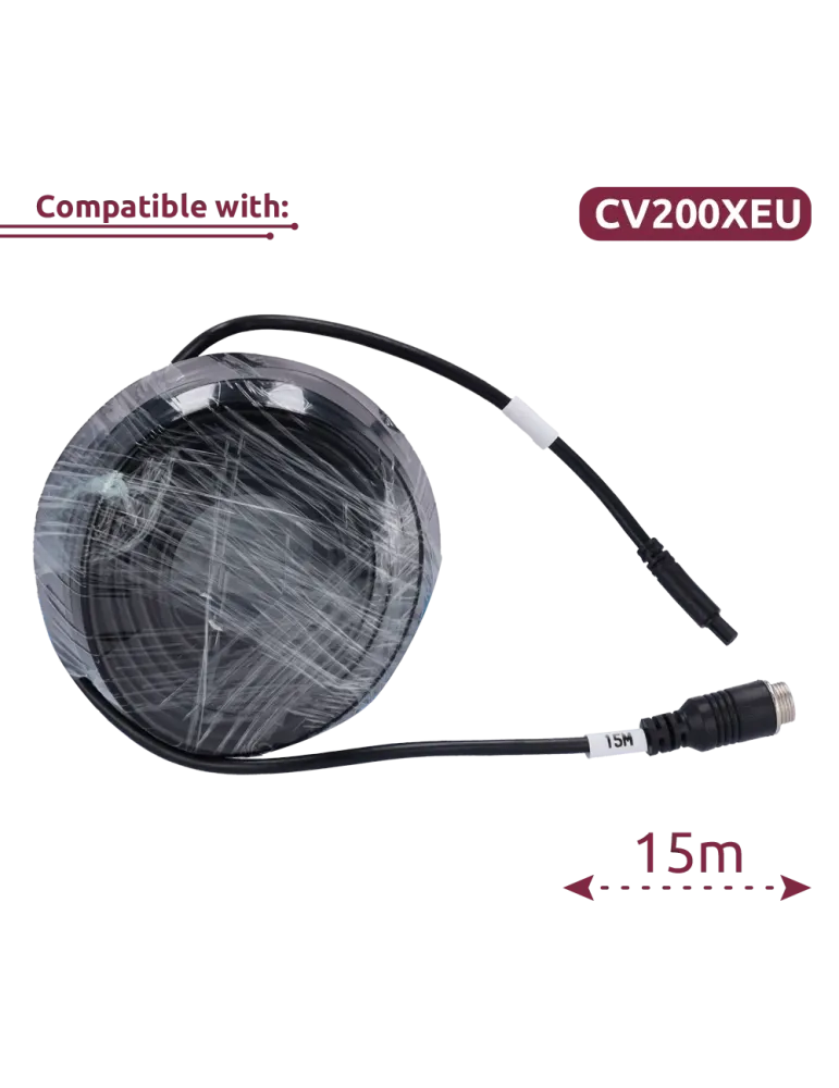 QUECLINK Cable extensor para cámara A2B-15M - Longitud 15M - Compatibl