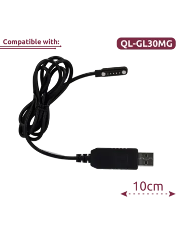 QUECLINK Cable de datos magnético - Compatible con QL-GL30MG - Longitu