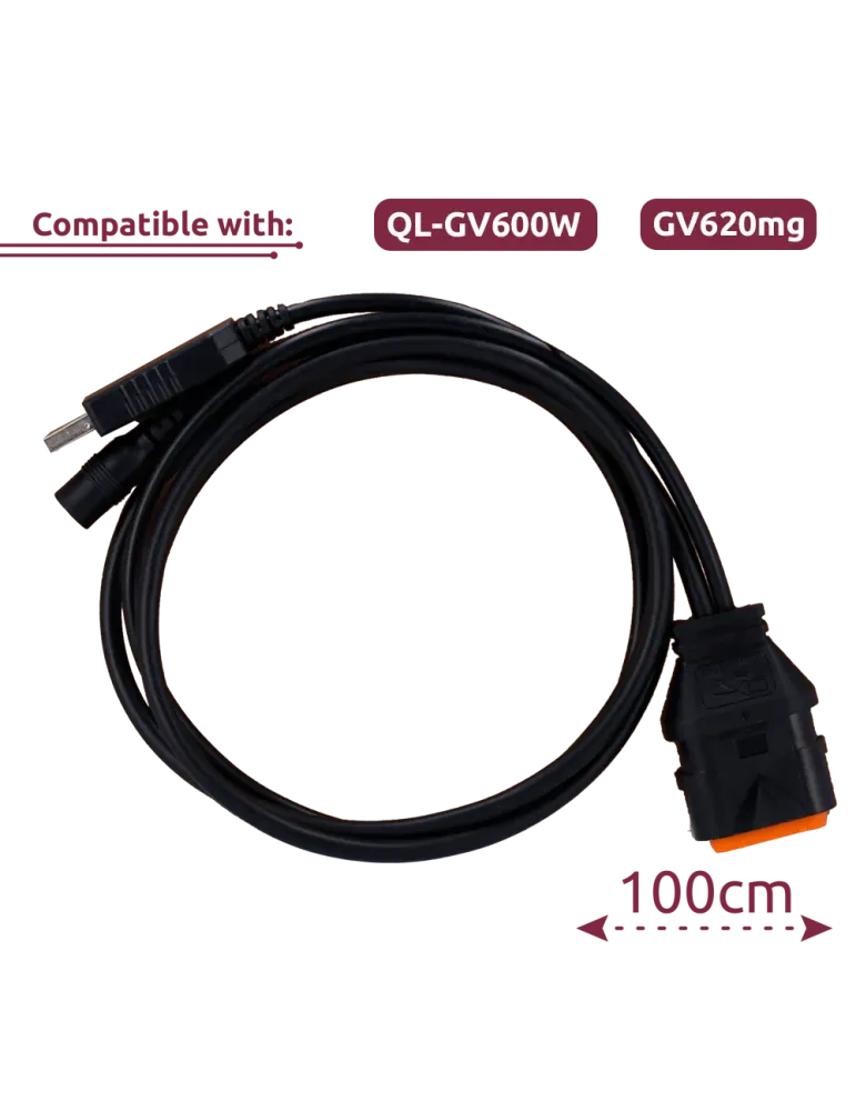 QUECLINK Cable de configuración - Compatible con QL-GV600W y GV620mg -