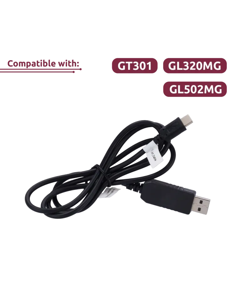 QUECLINK Cable de datos USB tipo C - Compatible con GT301/GL320MG/GL50
