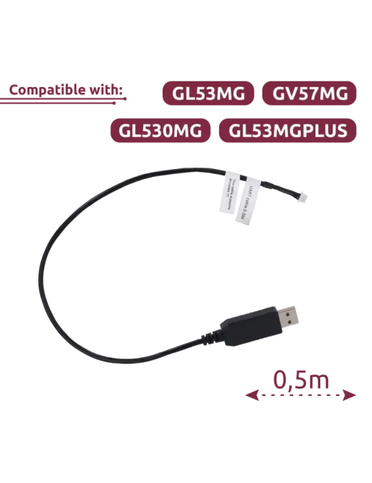 QUECLINK Cable UART - 0.5 metros - Compatible con GL53MG/GV57MG/GL530M