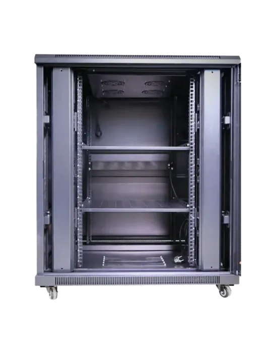 MARCA BLANCA Armario rack para suelo - Hasta 18U rack de 19″(800*800)