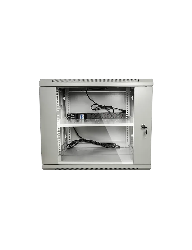 MARCA BLANCA Armario rack para pared - Hasta 6U rack de 19″ - Hasta 60