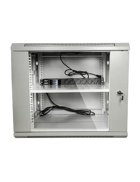 MARCA BLANCA Armario rack para pared - Hasta 9U rack de 19″ - Hasta 10