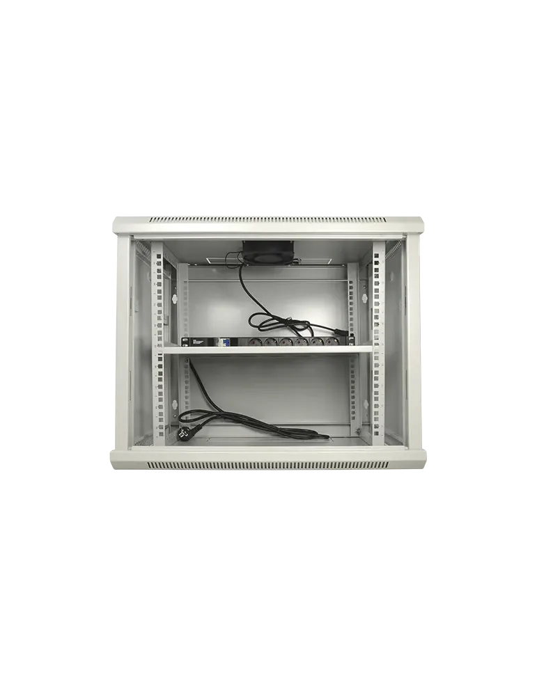 MARCA BLANCA Armario rack para pared - Hasta 9U rack de 19″ - Hasta 10