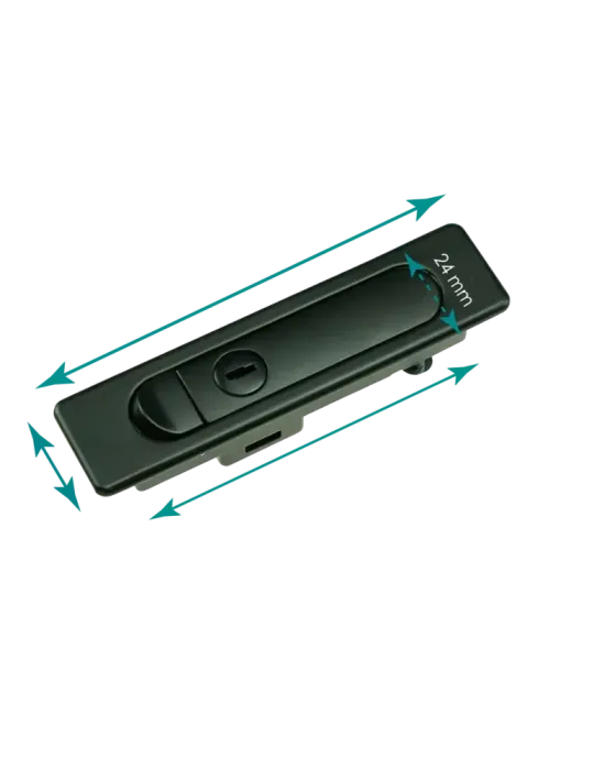 MARCA BLANCA Cerradura para rack de tipo muelle - Para puerta frontal