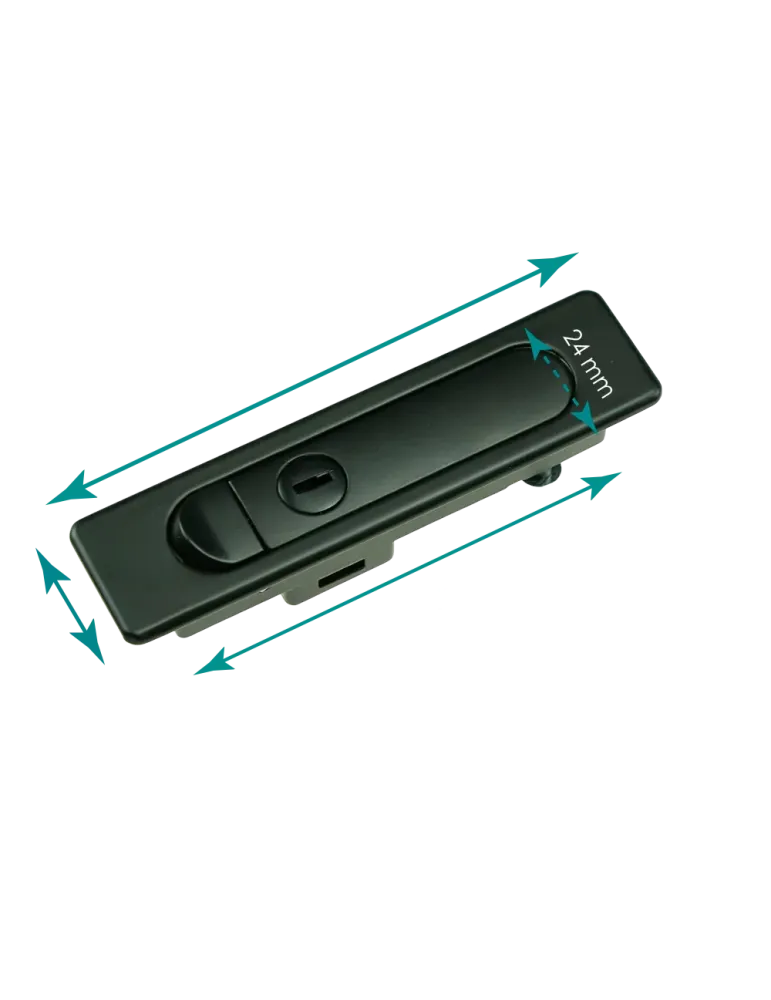 MARCA BLANCA Cerradura para rack de tipo muelle - Para puerta frontal