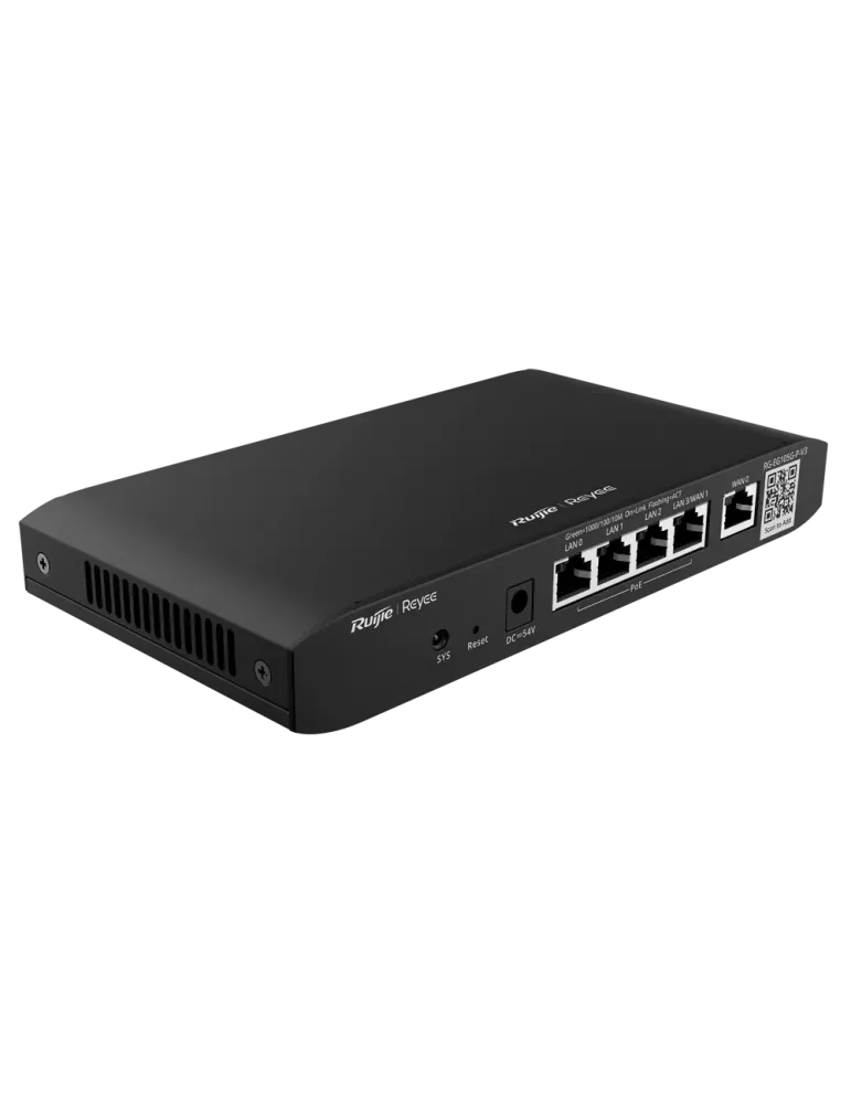 Reyee Router PoE Controlador Cloud - 4 Puertos PoE+ RJ45 GE + 2 Puerto