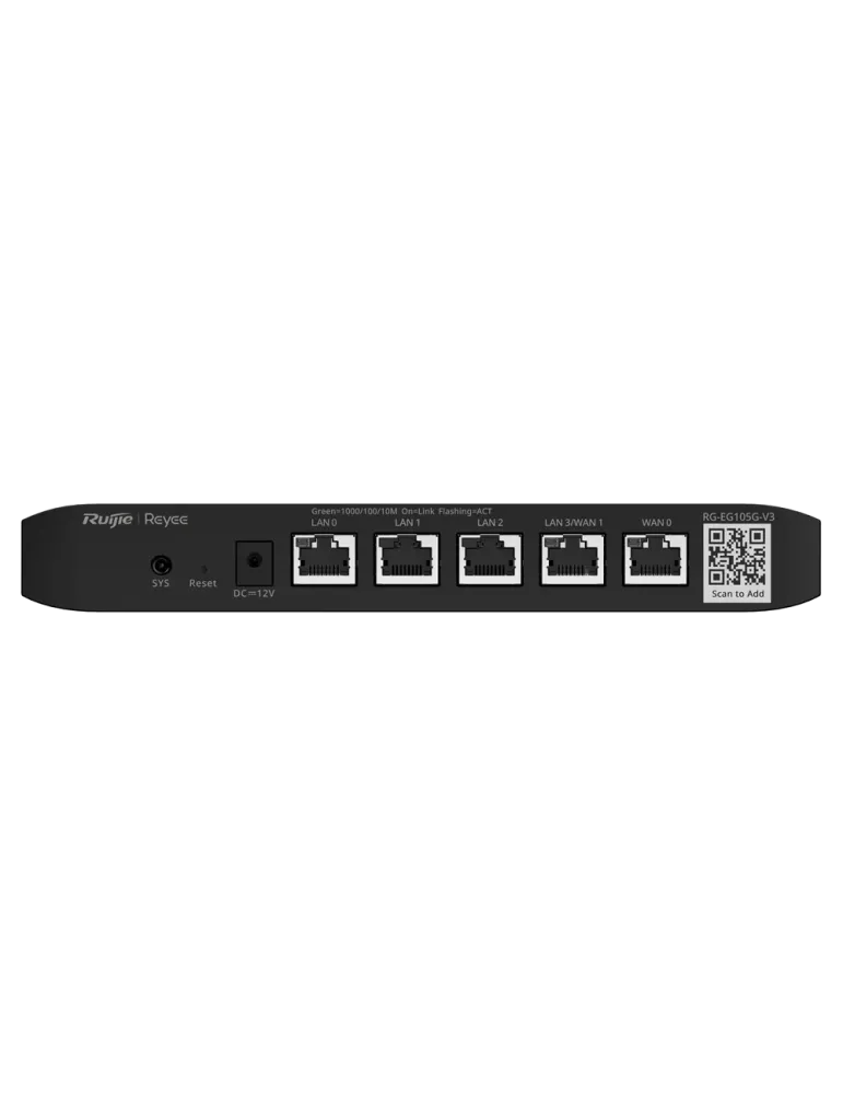Reyee Router Controlador Cloud - 5 Puertos RJ45 10/100 /1000 Mbps - Ad