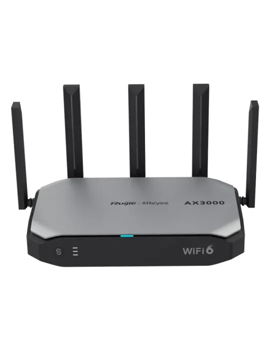 Reyee Router Wi-Fi Cloud con Mesh - Wi-Fi 6 2x2 | 5 Puertos RJ45 10/10
