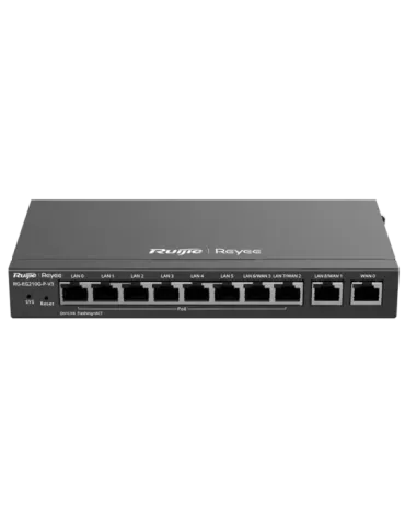 Reyee Router PoE Controlador Cloud - 8 Puertos PoE+ RJ45 GE + 2 Puerto