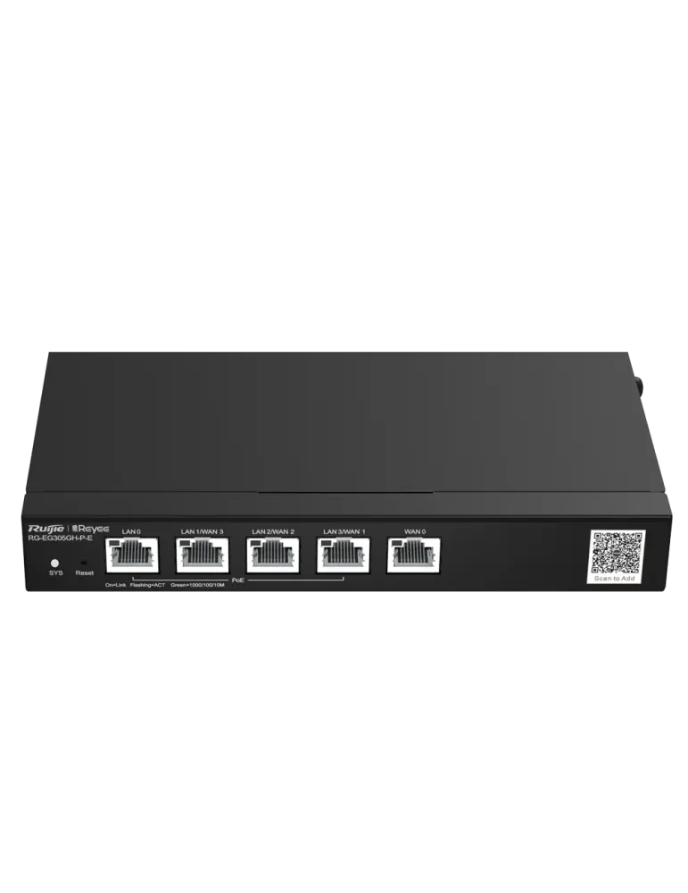 Reyee Router PoE Controlador Cloud - 4 Puertos PoE+ LAN + 1 Puerto WAN