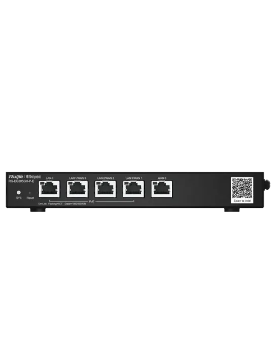 Reyee Router PoE Controlador Cloud - 4 Puertos PoE+ LAN + 1 Puerto WAN