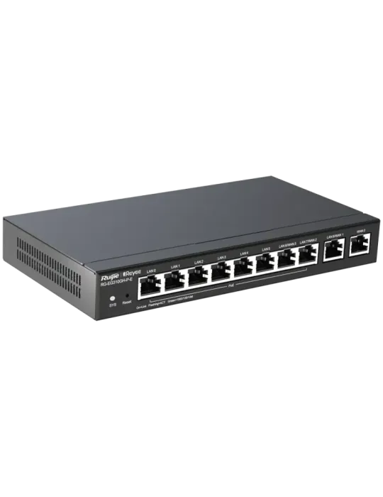Reyee Router PoE Controlador Cloud - 9 Puertos GE LAN + 1 Puerto GE WA