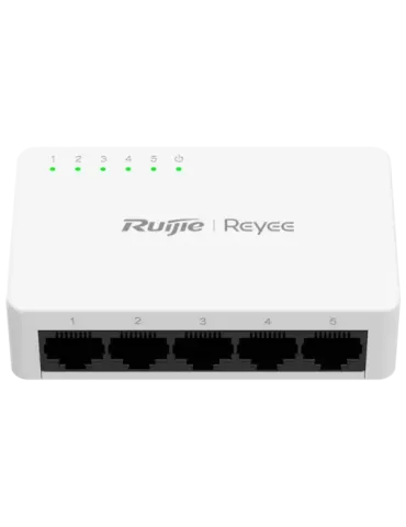 Reyee Switch Sobremesa - Carcasa Plástico - 5 puertos RJ45 - Velocidad