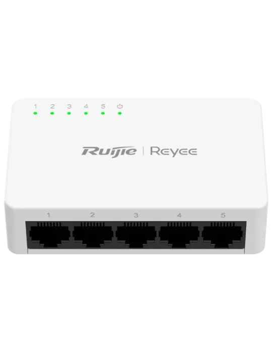 Reyee Switch Sobremesa - Carcasa Plástico - 5 puertos RJ45 - Velocidad