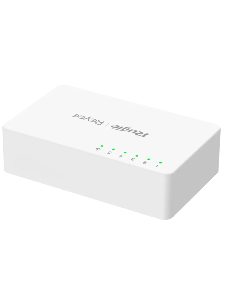 Reyee Switch Sobremesa - Carcasa Plástico - 5 puertos RJ45 - Velocidad