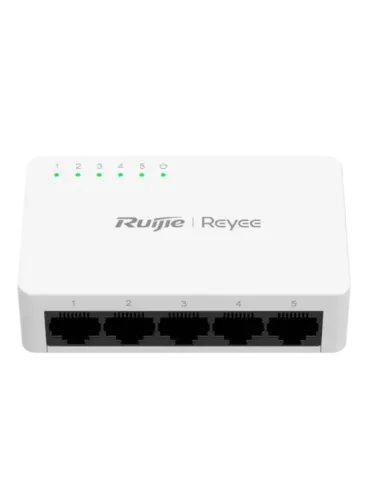 Reyee Switch Sobremesa - Carcasa Plástico - 5 puertos RJ45 - Velocidad