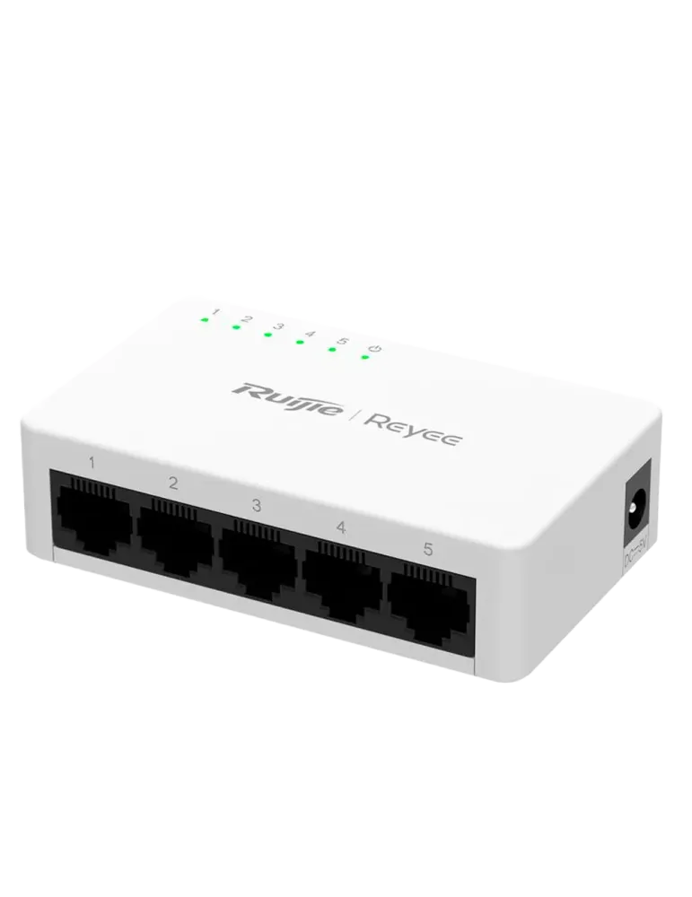 Reyee Switch Sobremesa - Carcasa Plástico - 5 puertos RJ45 - Velocidad
