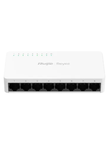 Reyee Switch Sobremesa - Carcasa Plástico - 8 puertos RJ45 - Velocidad