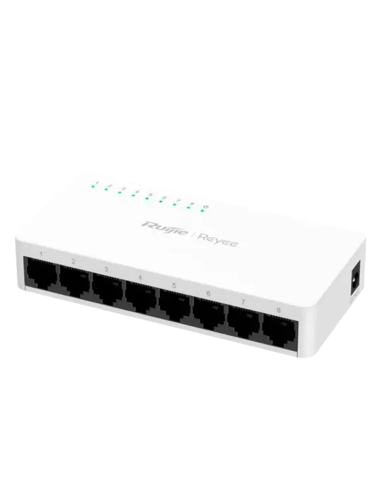Reyee Switch Sobremesa - Carcasa Plástico - 8 puertos RJ45 - Velocidad