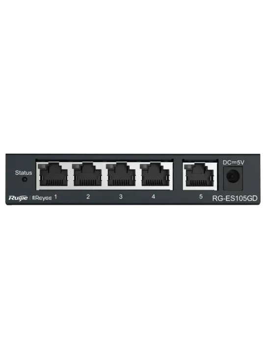 Reyee Switch Sobremesa - Carcasa Metal - 5 puertos RJ45 - Velocidad 10