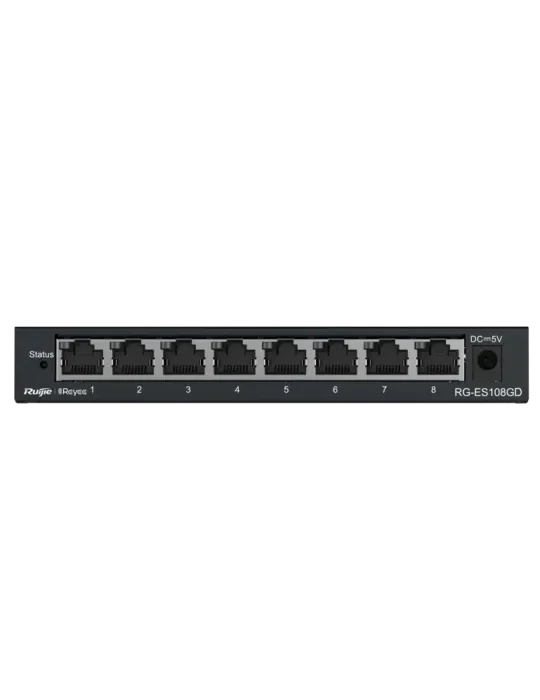 Reyee Switch Sobremesa - Carcasa Metal - 8 puertos RJ45 - Velocidad 10