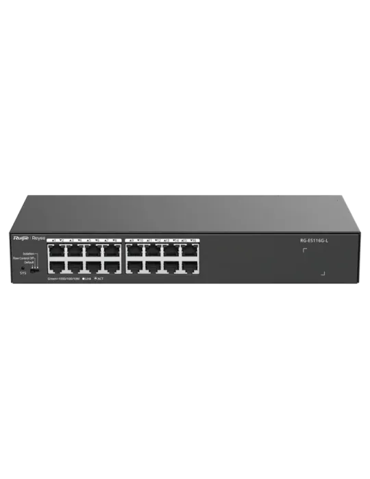 Reyee Switch Sobremesa - Carcasa Metal - Enrackable - 16 puertos RJ45