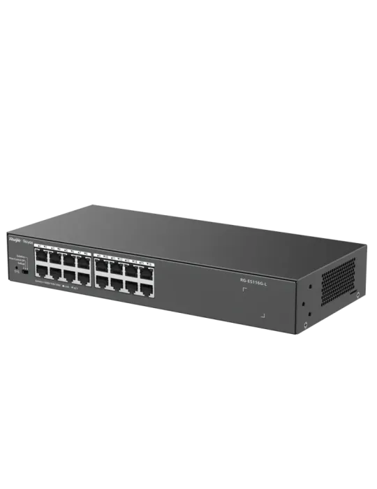 Reyee Switch Sobremesa - Carcasa Metal - Enrackable - 16 puertos RJ45