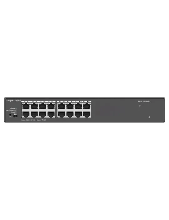 Reyee Switch Sobremesa - Carcasa Metal - Enrackable - 16 puertos RJ45