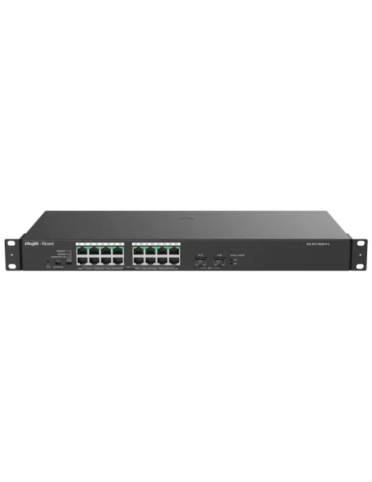 Reyee Switch PoE Sobremesa - 16 Puertos RJ45 + 2 Uplink SFP - 16 Puert