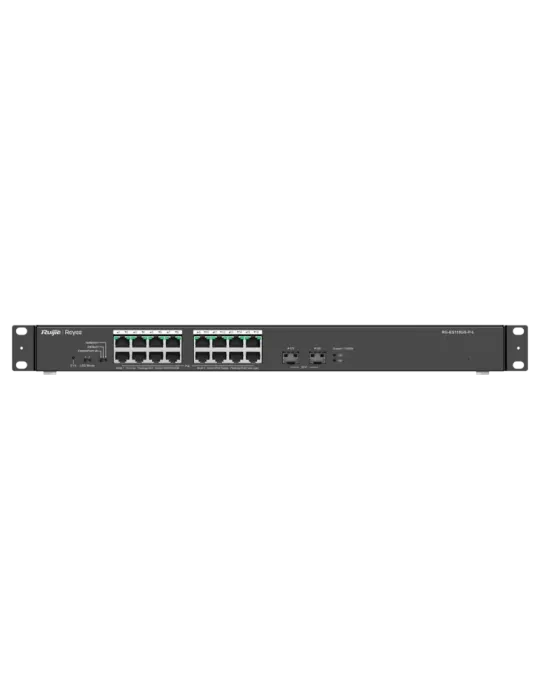 Reyee Switch PoE Sobremesa - 16 Puertos RJ45 + 2 Uplink SFP - 16 Puert