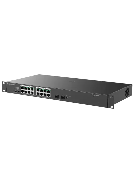 Reyee Switch PoE Sobremesa - 16 Puertos RJ45 + 2 Uplink SFP - 16 Puert