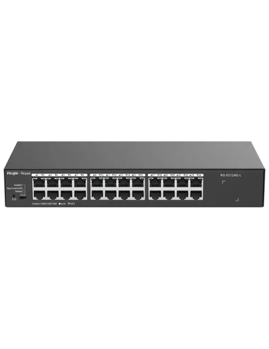 Reyee Switch Sobremesa - Carcasa Metal - Enrackable - 24 puertos RJ45