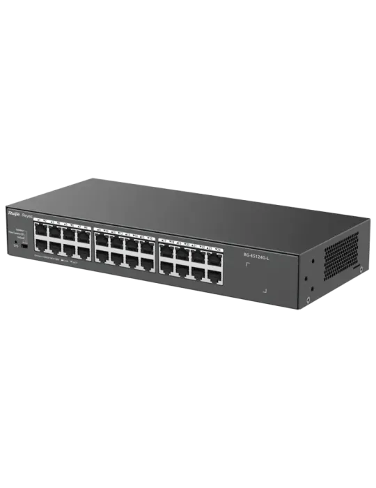 Reyee Switch Sobremesa - Carcasa Metal - Enrackable - 24 puertos RJ45