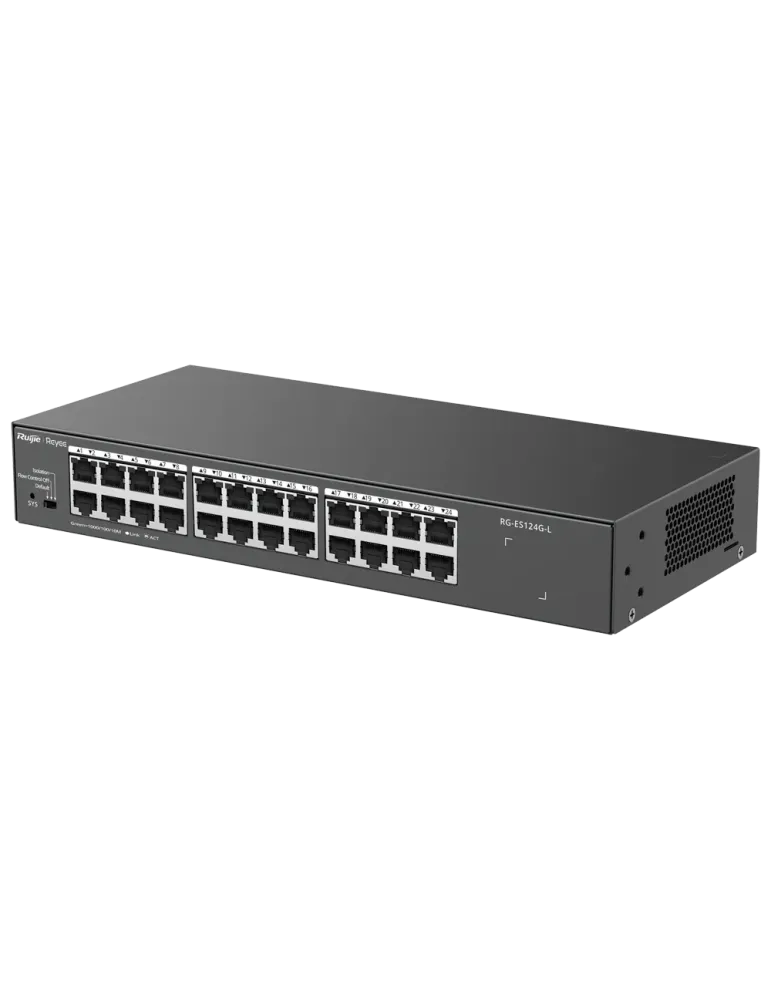 Reyee Switch Sobremesa - Carcasa Metal - Enrackable - 24 puertos RJ45