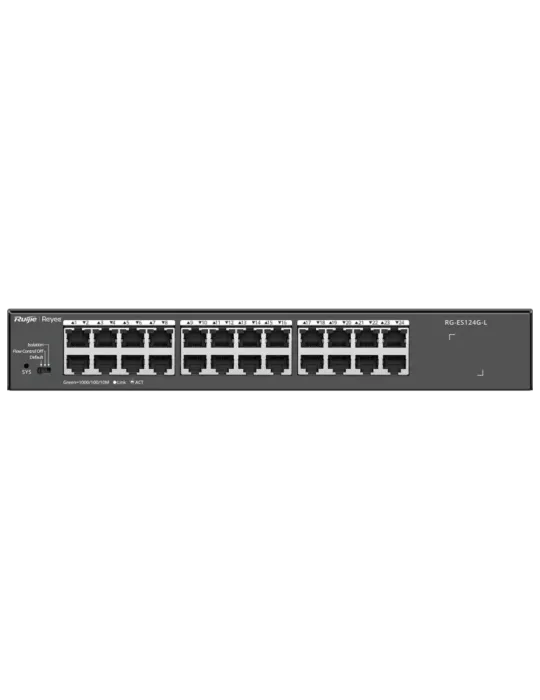 Reyee Switch Sobremesa - Carcasa Metal - Enrackable - 24 puertos RJ45