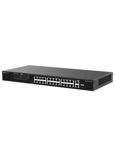 Reyee Switch PoE Enracable - 24 Puertos RJ45 + 1 Uplink RJ45 + 1 SFP C