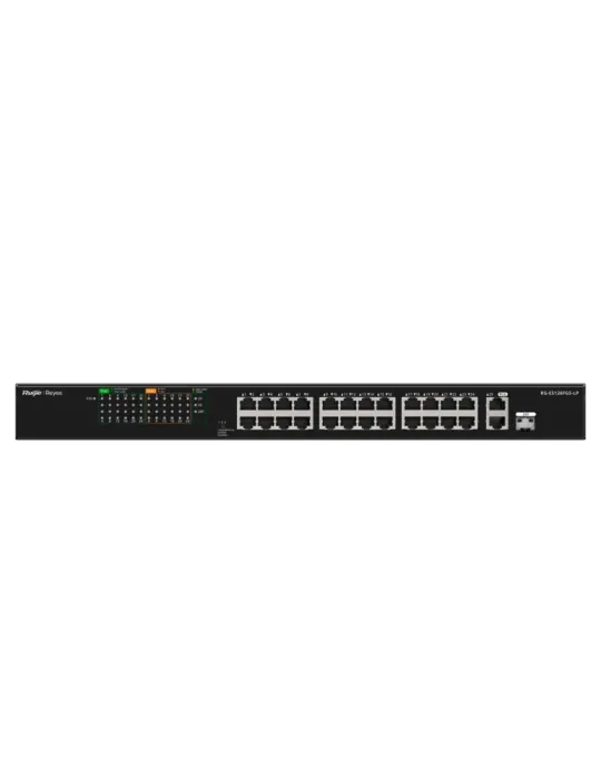 Reyee Switch PoE Enracable - 24 Puertos RJ45 + 1 Uplink RJ45 + 1 SFP C