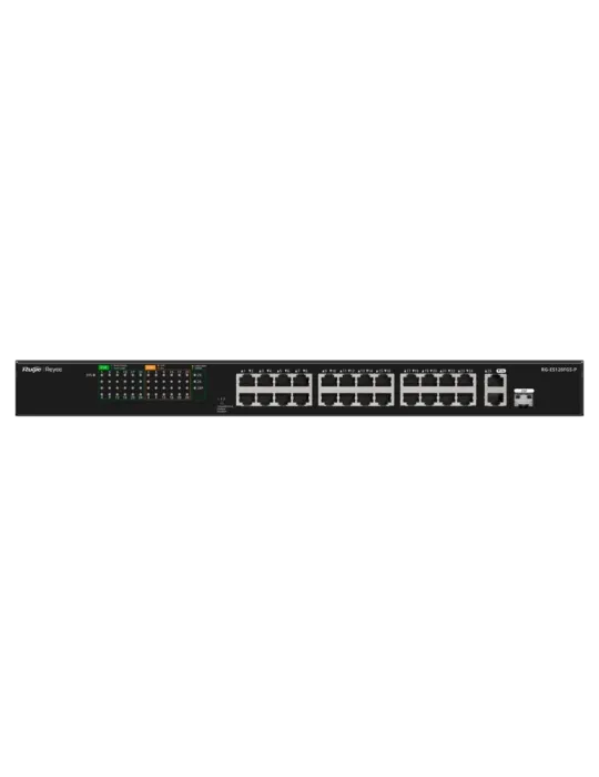 Reyee Switch PoE Sobremesa - 24 Puertos RJ45 + 1 Uplink RJ45 + 1 SFP C