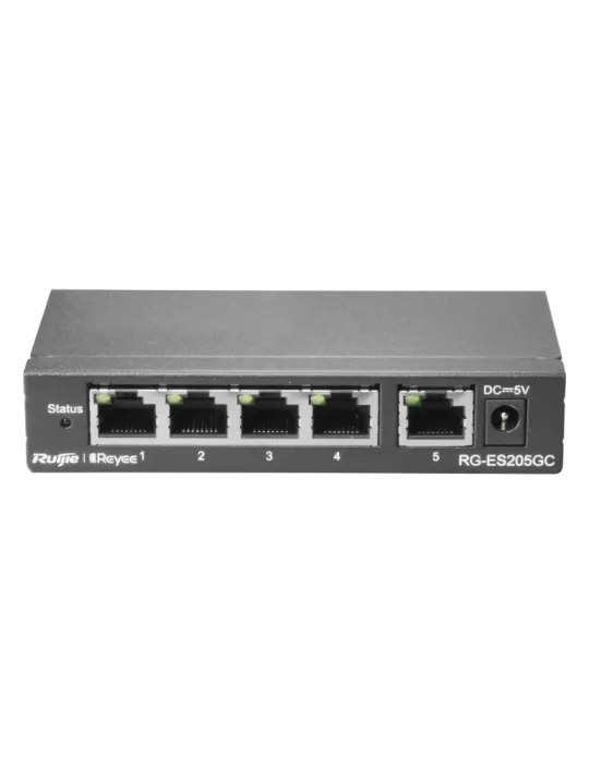 Reyee Switch Cloud - 5 puertos RJ45 Gigabit - Velocidad de puertos 10/