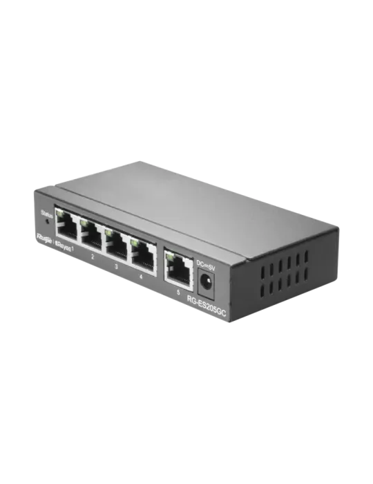 Reyee Switch Cloud - 5 puertos RJ45 Gigabit - Velocidad de puertos 10/