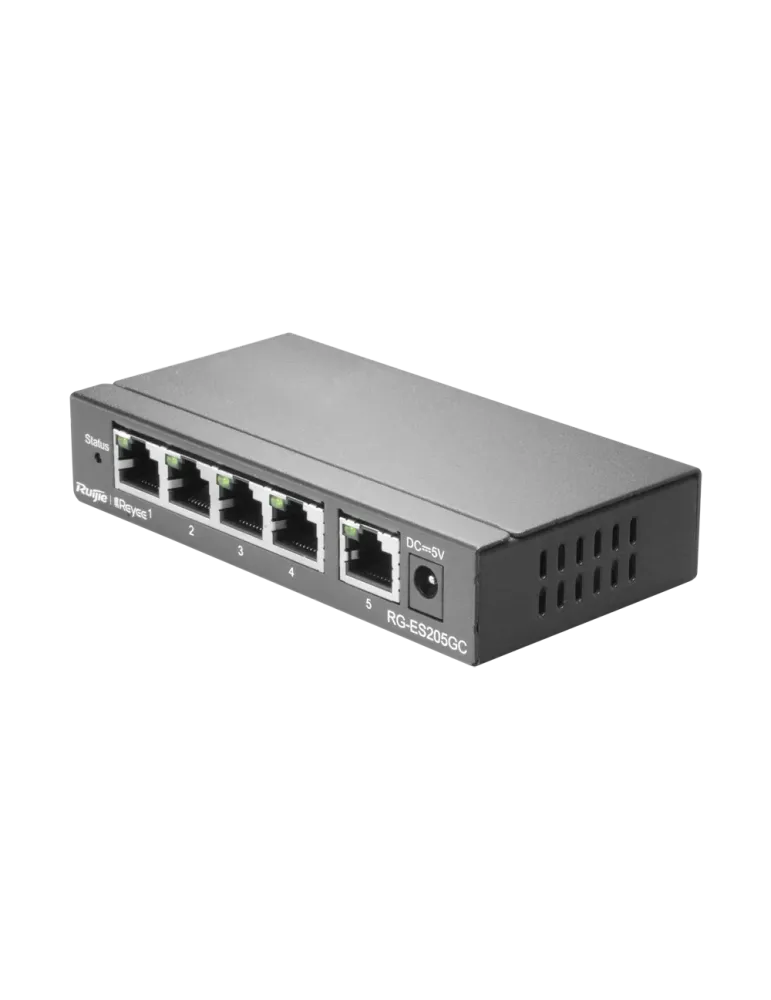Reyee Switch Cloud - 5 puertos RJ45 Gigabit - Velocidad de puertos 10/