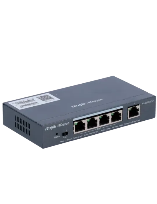 Reyee Switch PoE Cloud Gestionable - 4 puertos PoE 802.3af/at + 1 Upli